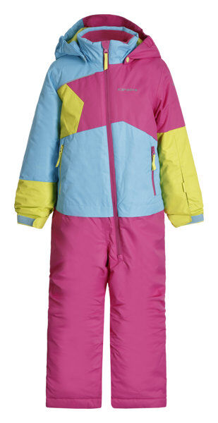 Icepeak Jixi Overall - tuta da sci - bambino - Pink/Light Blue