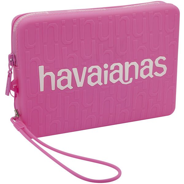 havaianas mini logomania - pochette custodia pink