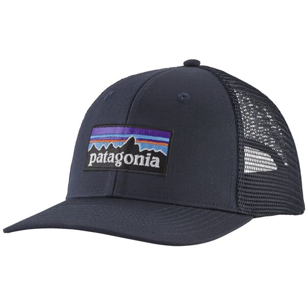 patagonia p-6 logo trucker - cappellino dark blue