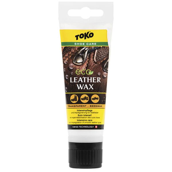 toko eco leather wax beeswax 75 ml - cera per scarpe yellow/white