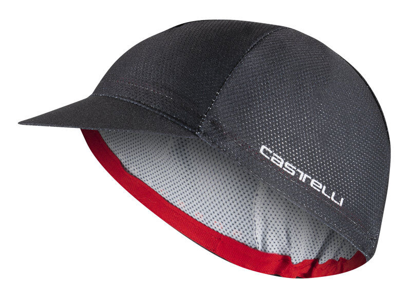 castelli rosso corsa 2 - cappellino ciclismo black