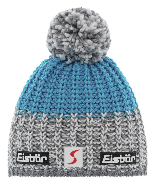 Eisbär Refocus Pompon SP - berretto Grey/Azure