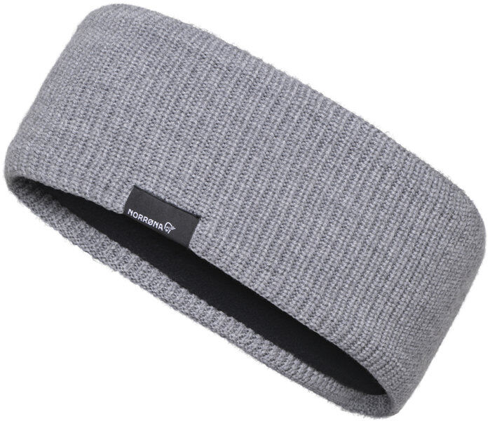 Norrona /29 heavy merinoUll - fascia paraorecchie Grey