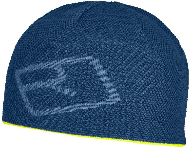 Ortovox Merino Logo Knit - berretto Light Blue/Yellow