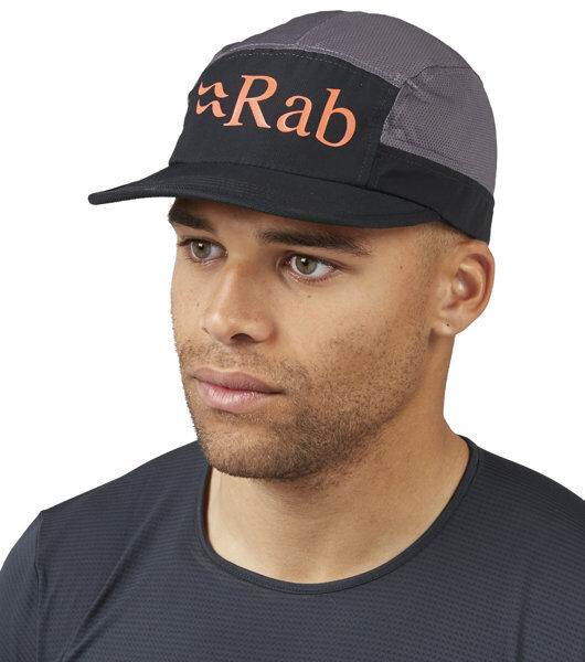 Rab Momentum 5 Panel Cap - cappellino Black/Grey