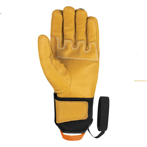 Salewa Leather G - guanti alpinismo Black/Yellow XS