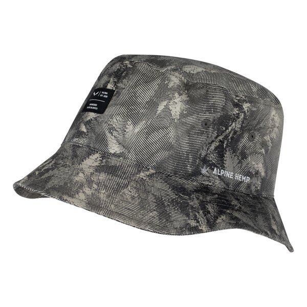 Salewa Puez Hemp Brimmed Print - cappellino Dark Grey 58