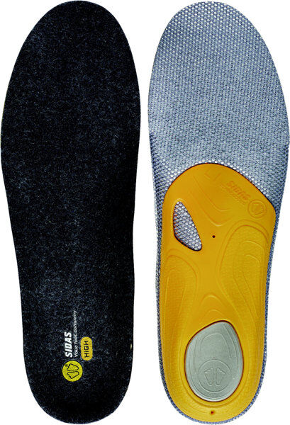 Sidas 3Feet High Merino - solette per calzature Yellow/Grey 2XL (46-48 )