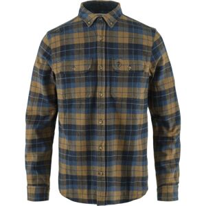 Fjällräven Singi Heavy Flannel - camicia maniche lunghe - uomo Blue/Brown L