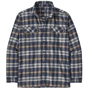 Patagonia Organic Cotton Midweight Fjord Flannel - camicia maniche lunghe - uomo Dark Blue XL