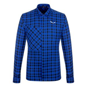 Salewa Fanes Flannel 5PL W L/S - camicia maniche lunghe - uomo Blue 46