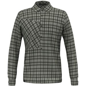 Salewa Fanes Flannel 5PL W L/S - camicia maniche lunghe - uomo Grey/Dark Green 48