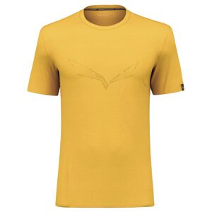 Salewa Pure Eagle Sketch Am M - T-shirt - uomo Yellow/Black 48