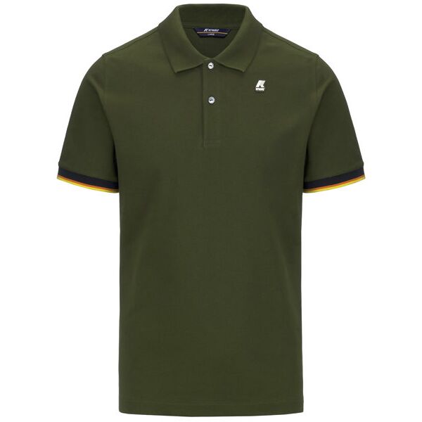 k-way vincent - polo - uomo dark green 2xl