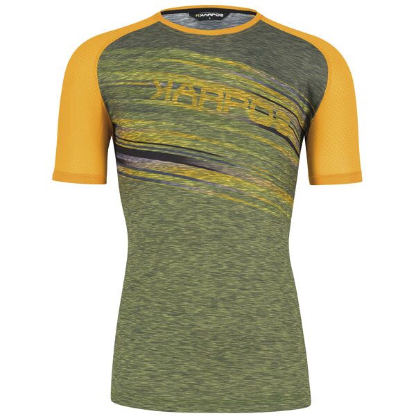 karpos croda rossa evo - t-shirt - uomo green/orange xl