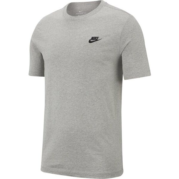 nike sportswear club - t-shirt fitness - uomo grey m