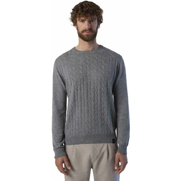 north sails cable cashmere blend m - maglione - uomo grey m