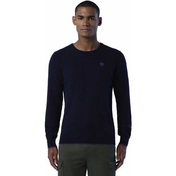 north sails knitwear m - maglione - uomo dark blue m