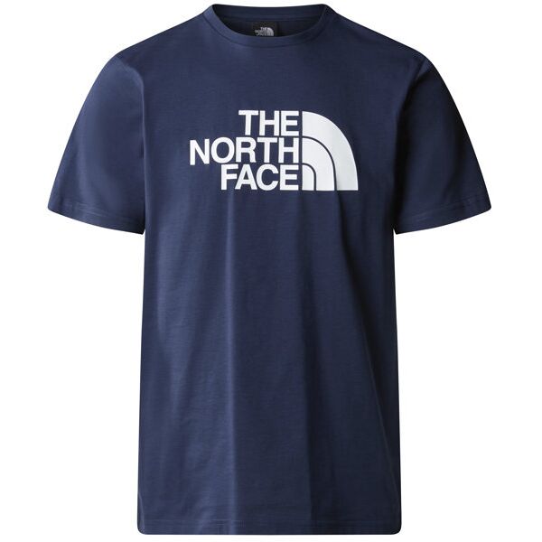 the north face m s/s easy - t-shirt- uomo dark blue/white xl