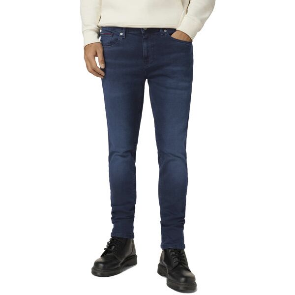 tommy jeans m austin slim tapered ag1261 - jeans - uomo dark blue 36/32