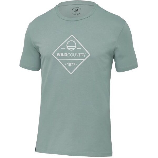 wild country stamina - t-shirt arrampicata - uomo light green/white m