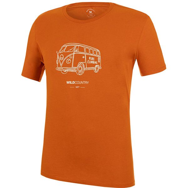 wild country stamina - t-shirt arrampicata - uomo orange l