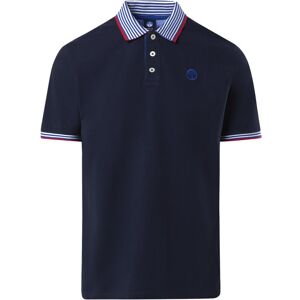 North Sails Ss W/logo - Polo - Uomo Dark Blue Xl