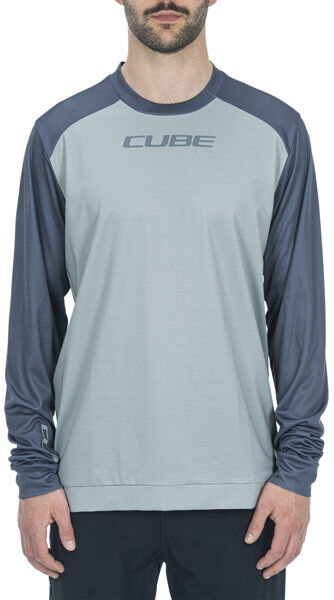 Cube ATX Round Neck L/S - maglia a maniche lunghe - uomo Blue L