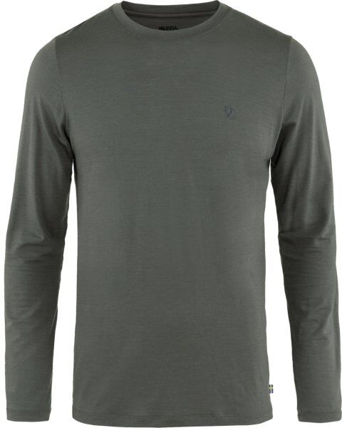 Fjällräven Abisko Wool LS M - maglia a manica lunga - uomo Dark Grey XL