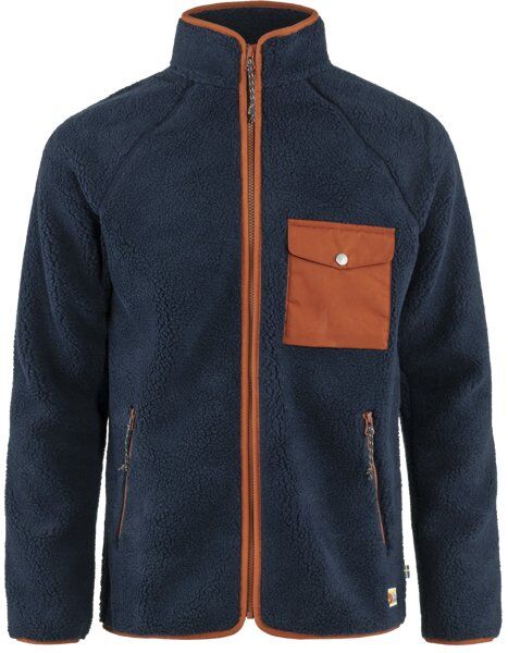 Fjällräven Vardag Pile Fleece M - giacca in pile - uomo Blue/Orange M