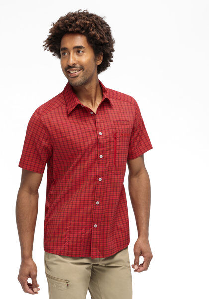 Maier Sports Mats - camicia maniche corte - uomo Red/Black 64