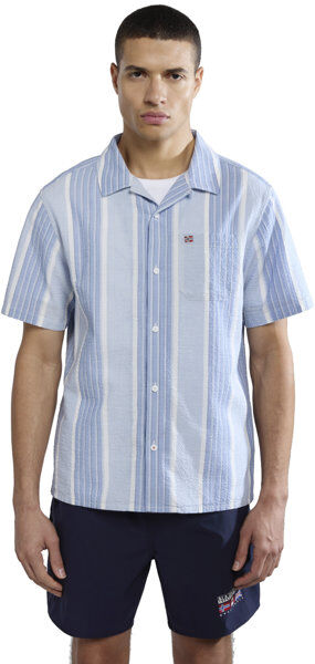 Napapijri G-Tulita - camicia a maniche corte - uomo Light Blue 3XL