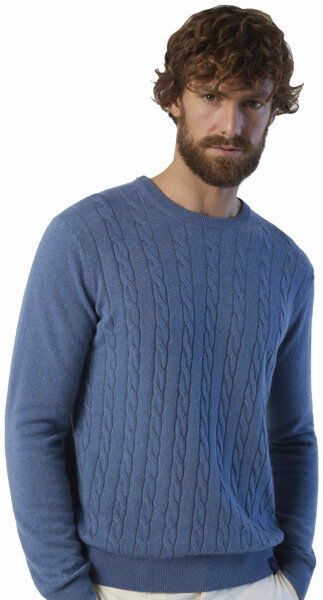 North Sails Cable Cashmere Blend M - maglione - uomo Light Blue XL