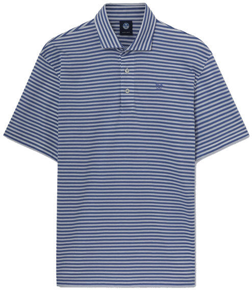 North Sails Organic Cotton Jersy S/S - polo - uomo Blue/Grey S