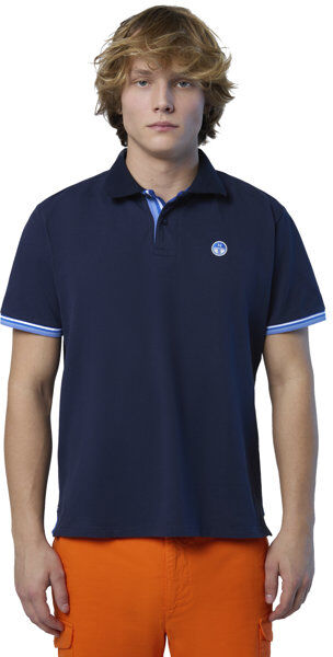 North Sails SS W/LOGO - polo - uomo Dark Blue 3XL