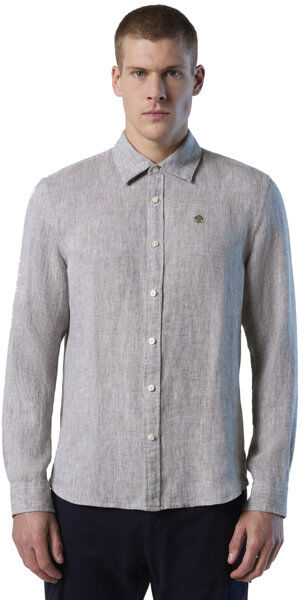 North Sails camicia a maniche lunghe - uomo Light Grey 3XL