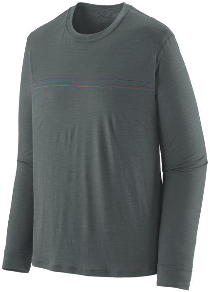 Patagonia Capilene® Cool Merino - maglia manica lunga - uomo Dark Green/Blue/Violet M