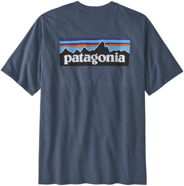 Patagonia M´s P-6 Logo Responsibili-Tee® - T-shirt - uomo Blue/White M