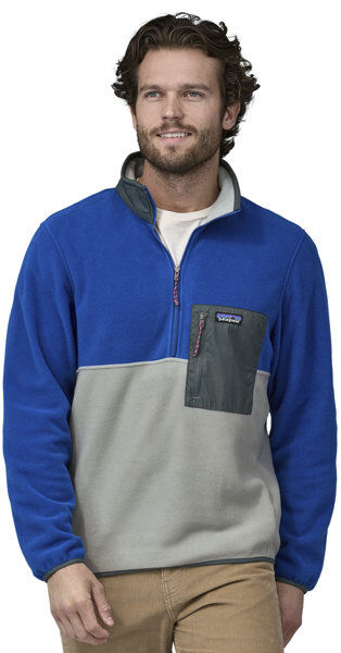 Patagonia Microdini 1/2 Zip P/O M - felpa in pile - uomo Light Blue/Grey XL