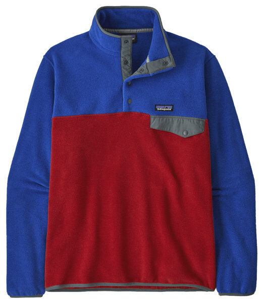 Patagonia Ms LW Synch Snap-T P/O - felpa in pile - uomo Red/Blue L