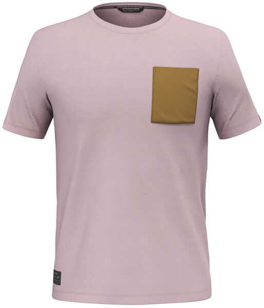 Salewa Fanes Secret Art Merino M - T-shirt - uomo Light Pink/Brown 48