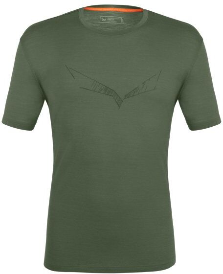 Salewa Pure Eagle Sketch Am M - T-shirt - uomo Dark Green 52