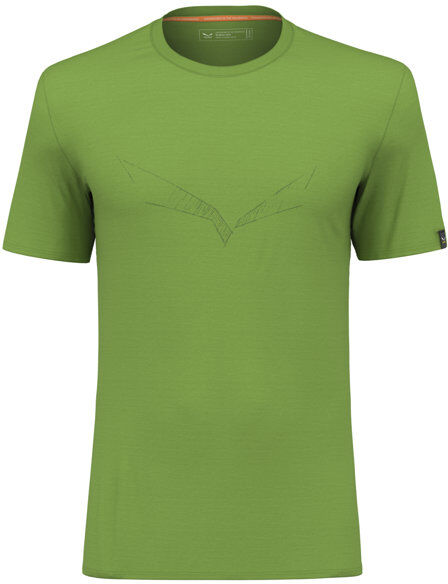 Salewa Pure Eagle Sketch Am M - T-shirt - uomo Green/Black 52