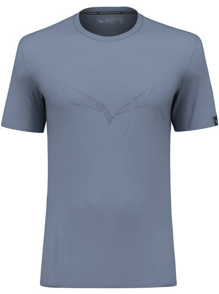 Salewa Pure Eagle Sketch Am M - T-shirt - uomo Light Blue 50