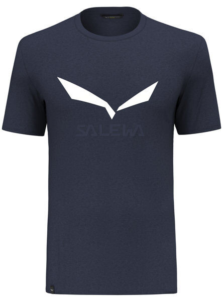 Salewa Solidlogo Dri-Release - T-shirt trekking - uomo Dark Blue/White/Dark Blue 54