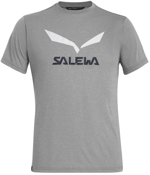 Salewa Solidlogo Dri-Release - T-shirt trekking - uomo Light Grey/White 54