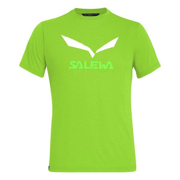 Salewa Solidlogo Dri-Release - T-shirt trekking - uomo Light Green/White/Green 44
