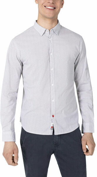 Timezone Printed M - camicia maniche lunghe - uomo White M