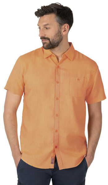 Timezone Soft Linen M - camicia a maniche corte - uomo Orange M