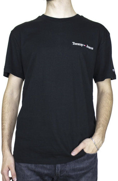 Tommy Jeans Classic Linear Chest - T-shirt - uomo Black XL